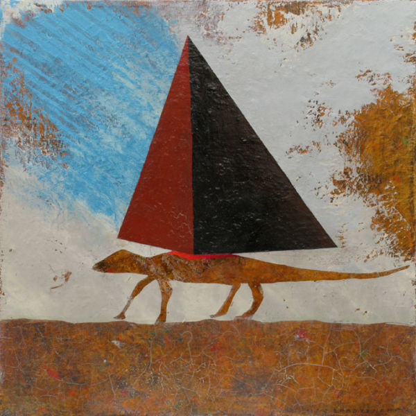 Road 2. Oil on canvas, 46 x 46cm, 2009. SOLD