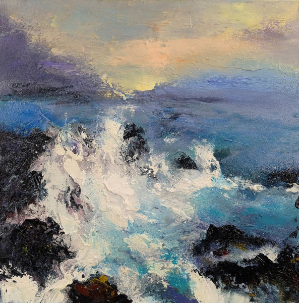 Endless Waves. Oil on canvas, 50 x 50 cm. SOLD