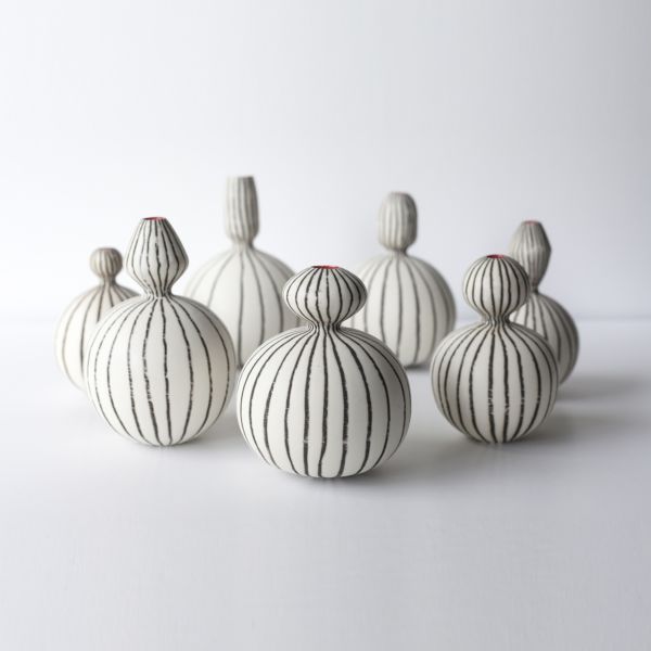 Friends vases. Porcelain vessels, wheel-thrown. SOLD OUT